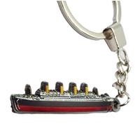 RMS Titanic Enamelled Ship Key Ring (British ocean liner)
