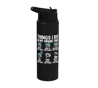 RMS Titanic Funny Things I Do in My Spare Time Boys Birthday Stainless Steel Insulated Water Bottle