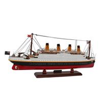 RMS Titanic Large Model Ship Wooden Handcrafted 60cm Premium Historic French Battleship Replica Nautical Decor Gift for Collectors Maritime Enthusiasts