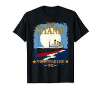 RMS TITANIC White Star Line Cruise Ship Retro Vintage Kids T-Shirt