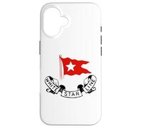 RMS Titanic White Star Line - Red Flag Star Logo Case for iPhone 16