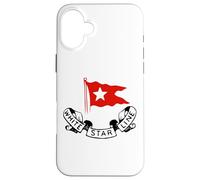RMS Titanic White Star Line - Red Flag Star Logo Case for iPhone 16 Plus