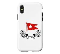 RMS Titanic White Star Line - Red Flag Star Logo Case for iPhone X/XS
