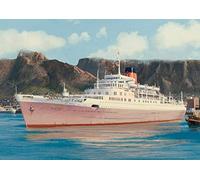 RMS Windsor Castle Union Castle Ocean Liner Ship Birthday Card