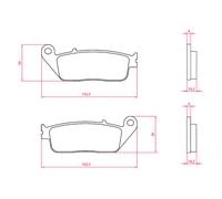 Rms Yamaha R3 225103963 Sintered Brake Pads