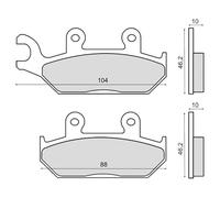 Rms Yamaha Xt 600 225103203 Sintered Brake Pads