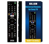 RMT-TX100U Universal Remote Control for Sony TV Remote Control for Smart TV All LCD LED HDTV Smart Bravia TVs Remote Replacement - No Setup Needed