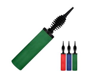 RMTech Balloon Pump, Inflator for Balloons, Toy Blower, Foil and Confetti Professional Pumper, Manual Hand Pump, Dual Action Hand Air Pump for Balloons. (Red) (Green)