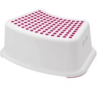RMTL Sturdy Step Stool for Bathroom, Practical Non-Slip Toilet Step for Kids, Multiuse Booster Step, Toddler Potty Training (Pink/White)
