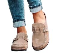 RMUNSK Shoes Women Retro Shoes Slip on Mules Ladies Comfort Flats Female New Plus Size 43 Casual Men Summer Flat Clogs