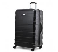 RMW Extra Large 30 Inch Expandable Hard Shell Suitcase, Lightweight Check-in Luggage with TSA Combination Lock, 4 Dual Spinner Wheels, XL Travel Trolley Case (Black, XL 30" Expandable)