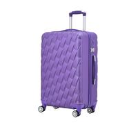 RMW Large Hard Shell Suitcase 28 Inch Lightweight with Telescopic Handle Travel Luggage Suitcase 4 Wheel Spinner Trolley Cases with Built-in 3 Digit Combination (Purple)