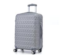 RMW Large Suitcase Luggage Hard Shell | Aluminum Telescopic Handle | 3 Digit Combination Lock | 4 Dual Spinner Wheels | Lightweight Durable Suitcases Check in (Silver)
