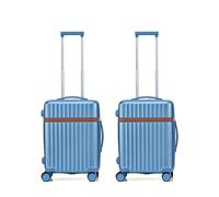 RMW Suitcase 2 Piece Set Cabin Hard Shell Lightweight Durable Trolley | Carry on Luggage with 3 Digit Combination Lock, 360° Spinner Wheels, Reinforced zipper, Adjustable Telescopic Handle