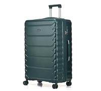 RMW Suitcase Large 28-Inch Hardshell SuitcaseS with 3-Digit Combination Lock 4 Dual Spinner Wheels Aluminium Telescopic Handle Durable Luggage Trolley for Travel (Dark Green, Large 28")