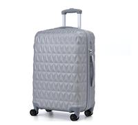RMW Suitcase Large Hard Shell | Trolley Suitcases | 3 Digit Combination Lock| 4 Dual Spinner Wheels | Lightweight Suitcase | Hold Check in Luggage | Aluminum Telescopic Handle (Silver, Large 28")