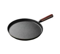 RMWHGDUL Cast Iron Frying Pan, 25 Cm Diameter, Cookware for The, for Eggs and Fish, Dark Brown Handle