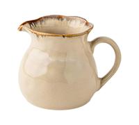 RMWHGDUL Creamer Pitcher Ceramic with Easy Grip Handle and Spill Resistant Spout Classic White Multipurpose for Gathering or Daily Use Suitable for