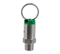 RMWHGDUL Pressure Relief Valve for Beer Kegs, Stainless Steel, Easy Installation, Professional, Compact, 1/4" NPT Male Thread, Accessories, 65 psi