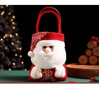 RMWQZRPV Large Christmas Decoration Gift Bag Knitted Handbag Christmas Gift Packaging Bag Apple Gift Candy 21 * 45cm