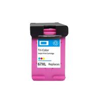 RMXGZQ 67XL Ink Cartridge Compatible with 67, 2724 2725 2300 2732 2755 4152 4155 4158 6052 6058 6075 6030 printer(Tri-Color)