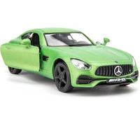 RMZ City 1/36 Scale AMG GTR Car Model, Zinc Alloy Die-Cast Pull Back Vehicles Kid Toys for Boy Girl Gift Green