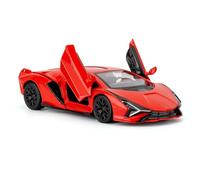 RMZ City 1/36 Scale Lamborghini Sián FKP37 Casting Car Model, Zinc Alloy Toy Car for Kids, Pull Back Vehicles Toy Car for Toddlers Kids Boys Girls Gift (Red)