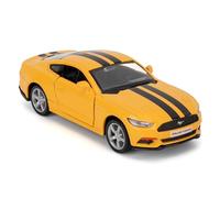 RMZ City Ford Mustang Car Model, 1/36 Scale Casting Zinc Alloy Toy Car for Kids, Pull Back Vehicles for Toddlers Kids Boys Girls Gift (Yellow)