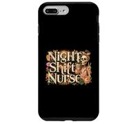 RN ICU Night Shift Nurse Skeleton Peace Sign Hand Halloween Case for iPhone 7 Plus/8 Plus