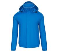 ØRN Mens Bomber Jacket - Hooded Workwear with Insulated Fleece Lining, Water Resistant, Machine Washable, Fulmar 4300 - Reflex Blue, Large
