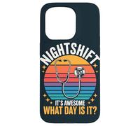 RN Night Shift Nurse Humor Overnight RN Case for iPhone 15 Pro