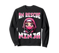 RN Rescue Ninja Funny Nursing Healthcare Registered Nurse RN Sweatshirt