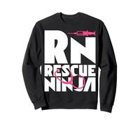 RN Rescue Ninja Funny Nursing Healthcare Registered Nurse Sweatshirt