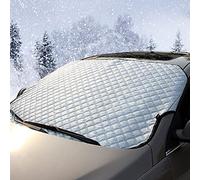 RnCop Car Windshield Cover, Windscreen Cover Snow Ice Frost Sun UV Dust Water Resistent - Heavy Duty Ultra Thick Protective for Cars SUVs Summer/Winter(145x100cm)