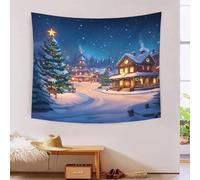 RNDKAUUIE 3D Christmas Tree Print Wall Blanket Home Decoration Bedding Poster Wall Art Tapestry Tapestry Wall Hanging Soft Polyester for Living Room Bedroom Dorm Deco 150cmx200cm