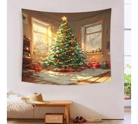 RNDKAUUIE 3D Christmas Tree Printed Wall Blanket Home Decoration Bedding Poster Wall Art Tapestry Wall Hanging Tapestry Soft Polyester for Bedroom,Decorations Beach Blanket College Dorm 180cmx230cm