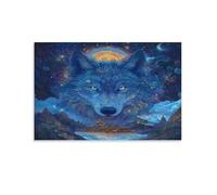 RNDKAUUIE Wolf Poster Artwork Giclee Canvas Prints Modern Wall Art Picture Wall Hanging for Home Decorations 08x12inch(20x30cm)