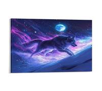 RNDKAUUIE Wolf Wall Decor Poster Giclee Canvas Prints Modern Wall Art Picture Wall Hanging for Dining Room Kitchen Home Office Decor 12x18inch(30x45cm)