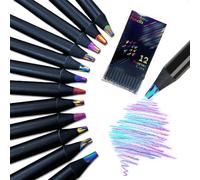 Rnemitery 12 Rainbow Colouring Pencils, 7 In 1 Multicolor Core, Art and Crafts For Kids Ages 7-12, Smooth Drawing Pencils With Gradient Effect, Party Bag Fillers For Birthday Gifts And School Crafts