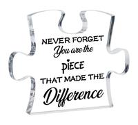 Rnemitery Puzzle Piece Acrylic Plaque, for Colleagues Friend Nurses Teacher, Leaving Presents, to Express Gratitude