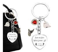 Rnemitery Wizardry Keyring Gifts, Engraved Owl Pendant Keychain, Magical Harry Potter Inspired Accessory for Girls Women Teens