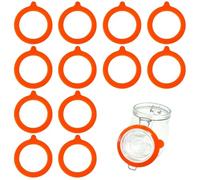 RNFKSU 12 Pieces Of Gaskets, Sea Tank Gasket Ring, Soft And Elastic Gaskets, Refrigerator Storage Props, Suitable For Glass Cans, Food Cans.