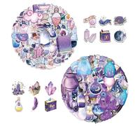 RNFKSU 150 Magic Witch Stickers, Waterproof Transparent Flash Film Stickers, Personalized Decorative Sticker Set, Suitable For Decorating Water Cups, Suitcases, Mobile Phone Cases.