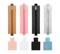 RNFKSU 4 Pieces Of Elastic Pen Holder And 4 Pieces Of Elastic Band Pen Case, Notebook Pen Strap, Adjustable Pen Ring, Reusable Pen Case, Suitable For Diary, Plan Book.