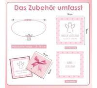 RNFKSU 4 Pieces Of Little Angel Braided Bracelets, Adjustable Creative Bracelets, Gifts For The First Day Of School, Gifts For Girls.