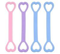 RNFKSU 4 Pieces Of Resistance Exercise Belts With Handles, 8-Character Elastic Tension Ropes, Practical Fitness Training Equipment, Suitable For Yoga, Back Training, Gym Scenes.