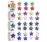 RNFKSU 4 Pieces Of Star Space Stickers, Self-Adhesive Waterproof Stickers, Gift Packaging Decoration, Diy Hand Account Stickers, Children'S Reward Stickers.