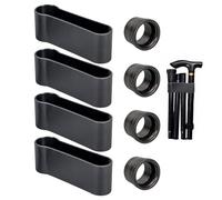 RNFKSU 6 Pieces Of Hiking Stick Accessories, Cane Sets, Foldable And Durable Travel Poles, Silicone Non-Slip Protective Covers, Multifunctional Outdoor Mountaineering Supplies.