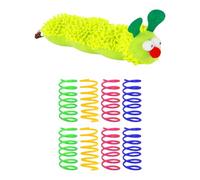 RNFKSU 9 Pet Cute Toys, Cat Decompression Props, Colored Spring Toy Balls, Funny Cat Pet Biting Toys, Girlfriends Gifts.