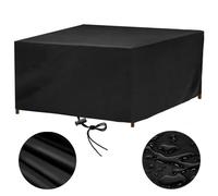 rngcpto Garden Furniture Covers Waterproof 87x87 Outdoor Patio Table Cover Rectangular 87x87x77cm Black Cotton Waterproof